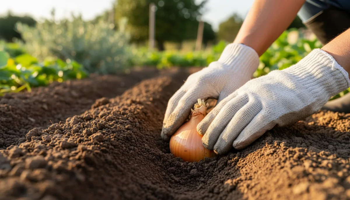 Plantation de bulbes d'oignons : technique, période et récolte au potager
