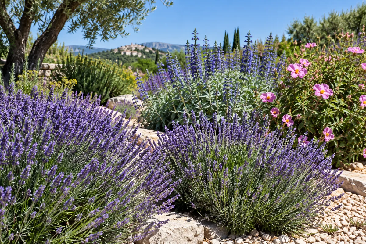 Plantes résistantes à la sécheresse : jardin sec du Midi